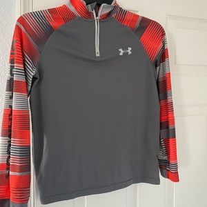 Boys youth medium Under Armor 1/4 zip